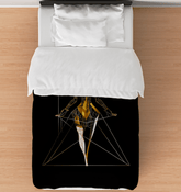Edgy Geometric Fusion Duvet Cover - Beyond T-shirts